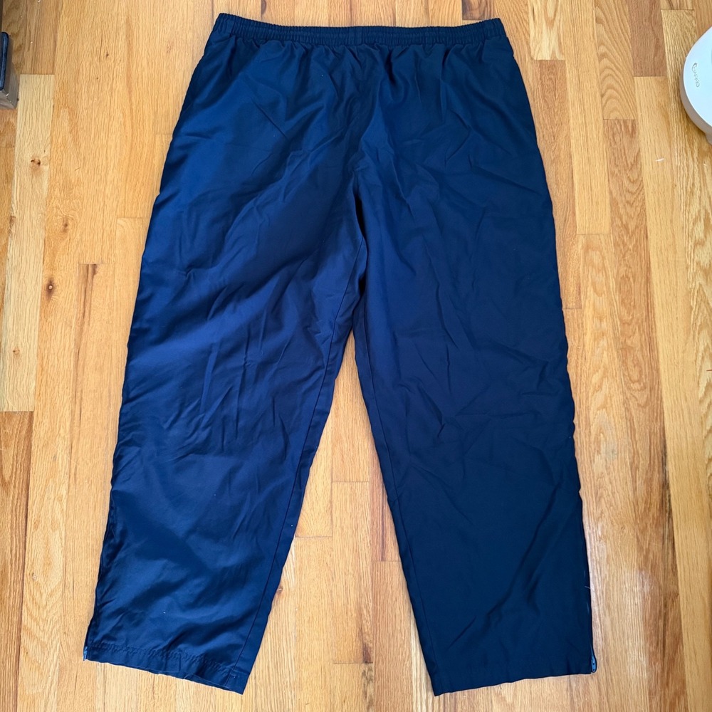 Vintage Champion Wind Pants XL Navy Baggy Mesh Lined Track Pants Y2K Mens